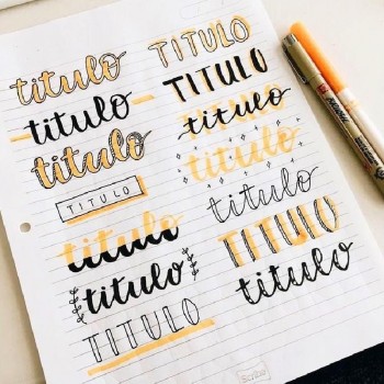 TALLER TITULOS CREATIVOS CON TECNICA LETTERING