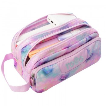 ESTUCHE AGAPEC GLITTER TALLA L - SHINY HEART