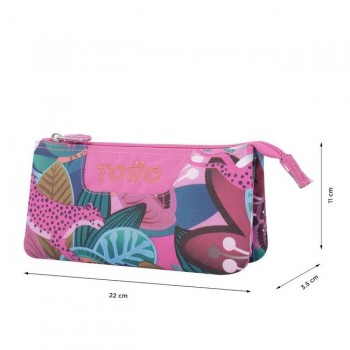 ESTUCHE TOTTO TRIPLE TROPICAL JAGUAR