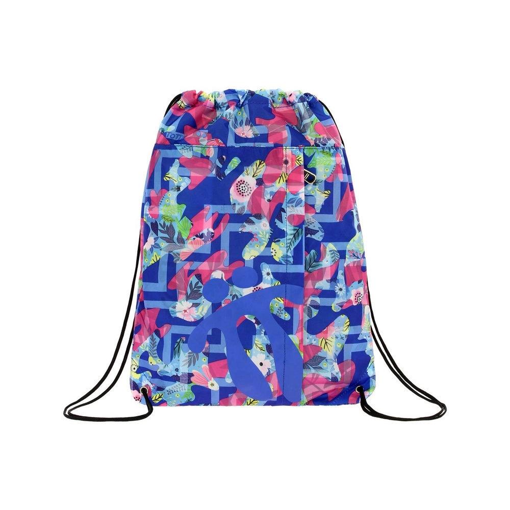 MOCHILA CUERDA TOTTO CURVIGRAFO FLORAL 23 6LS