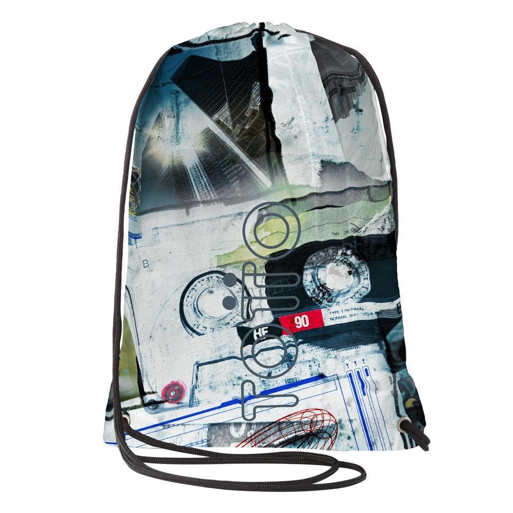 MOCHILA CUERDA TOTTO CURVIGRAFO POSTALES Y CASETES 23 4HV