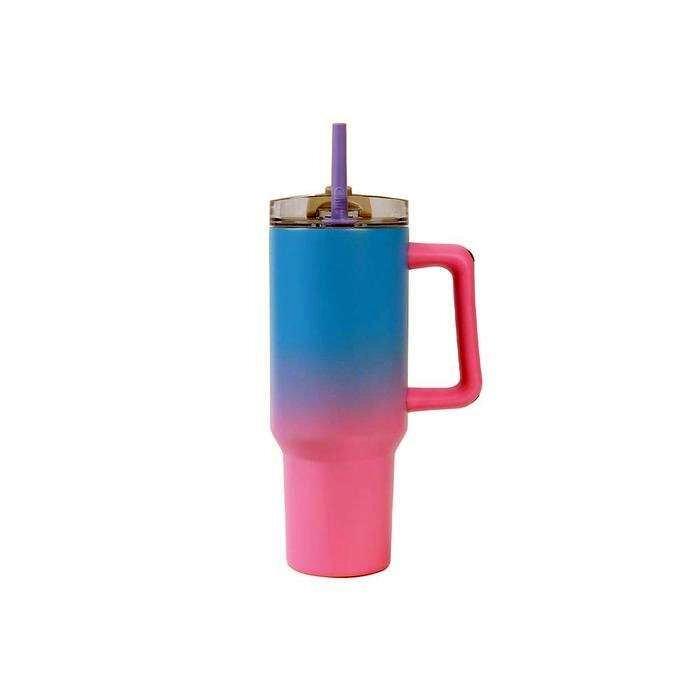 TAZA DE VIAJE 1200ML ROSA-AZUL