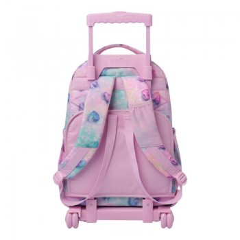 MOCHILA RUEDAS BOMPER RENGLONES GLITTER TALLA L - SHINY HEART