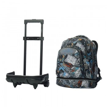 MOCHILA RUEDAS DESMONTABLE TIZA TALLA L - OKUBO