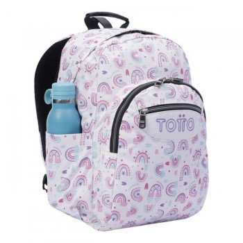 MOCHILA TOTTO ADAPTABLE ARCOIRIS ROSA 22 3H7