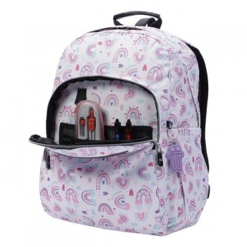 MOCHILA TOTTO ADAPTABLE ARCOIRIS ROSA 22 3H7
