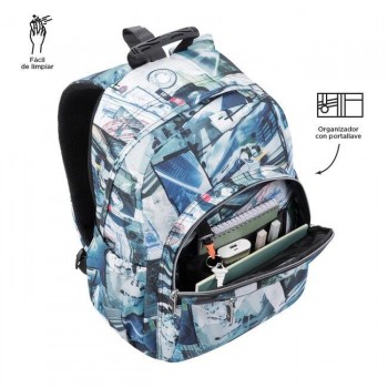 MOCHILA TOTTO ADAPTABLE POSTALES Y CASETES 23 4HV