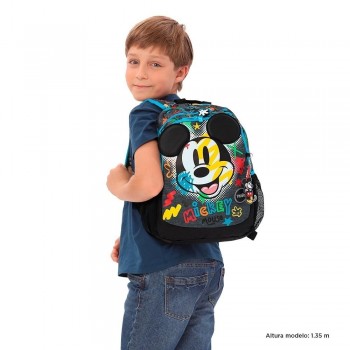 MOCHILA TOTTO DOBLE MICKEY GRAFFITI 24 5YC