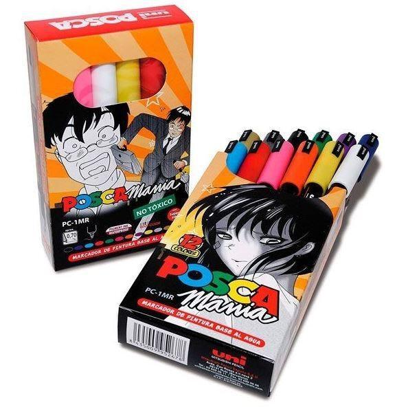 CAJA 12 MARCADORES POSCA PC-1MR MANIA