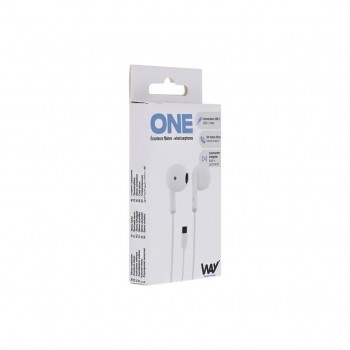 AURICULARES CON CABLE USB-C SEMI IN-EAR BLANCO MICROFONO INTEGRADO