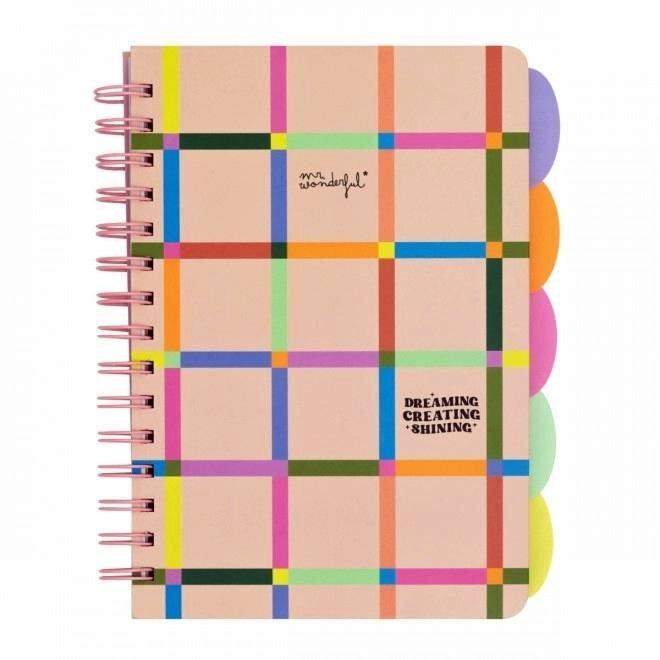 CUADERNO A4 MR WONDERFUL CON SEPARADORES DREAMING