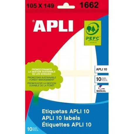 Etiquetas blancas manuales 