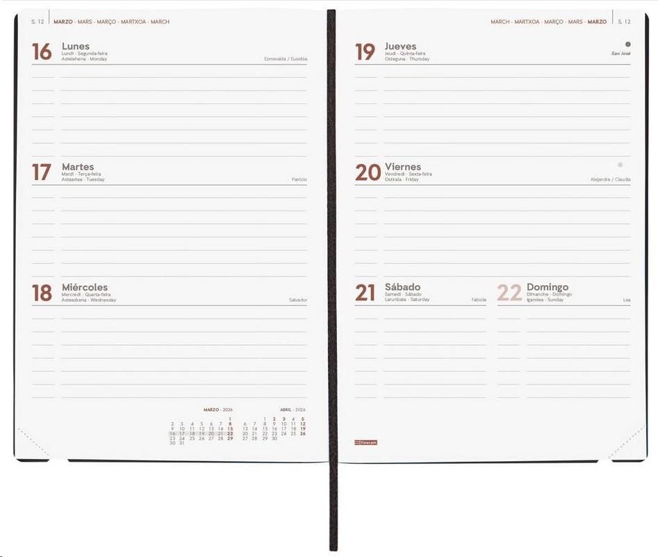 Agenda Semana vista 